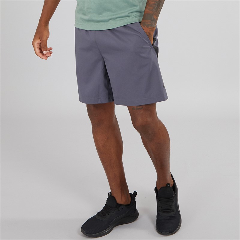 Puma Mens Train All Day Woven Shorts Galactic Gray - Size L