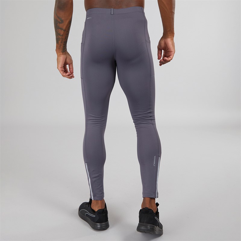 Puma Mens Run Brushed Running Tights Galactic Gray