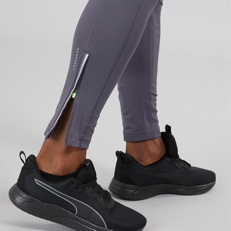 Puma Mens Run Brushed Running Tights Galactic Gray