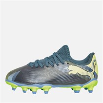 Puma Junior Future 7 Play FG/AG Firm/Artificial Ground Football Boots Gray Skies