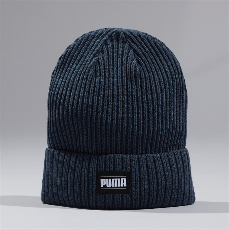 Puma Ribbed Classic Cuff Beanie Dark Night