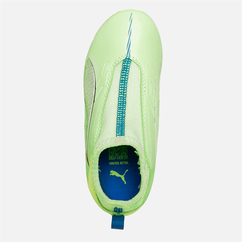 Puma Junior Ultra 5 Match+ LL FG/AG Firm/Artificial Ground Football Boots Fizzy Apple