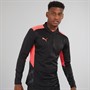 Puma Mens Individualcup Training 1/4 Zip Top Black/Sunblack