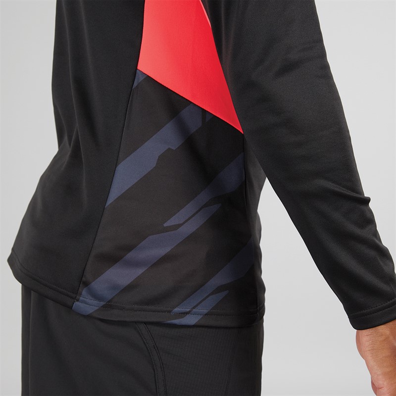 Puma Mens Individualcup Training 1/4 Zip Top Black/Sunblack