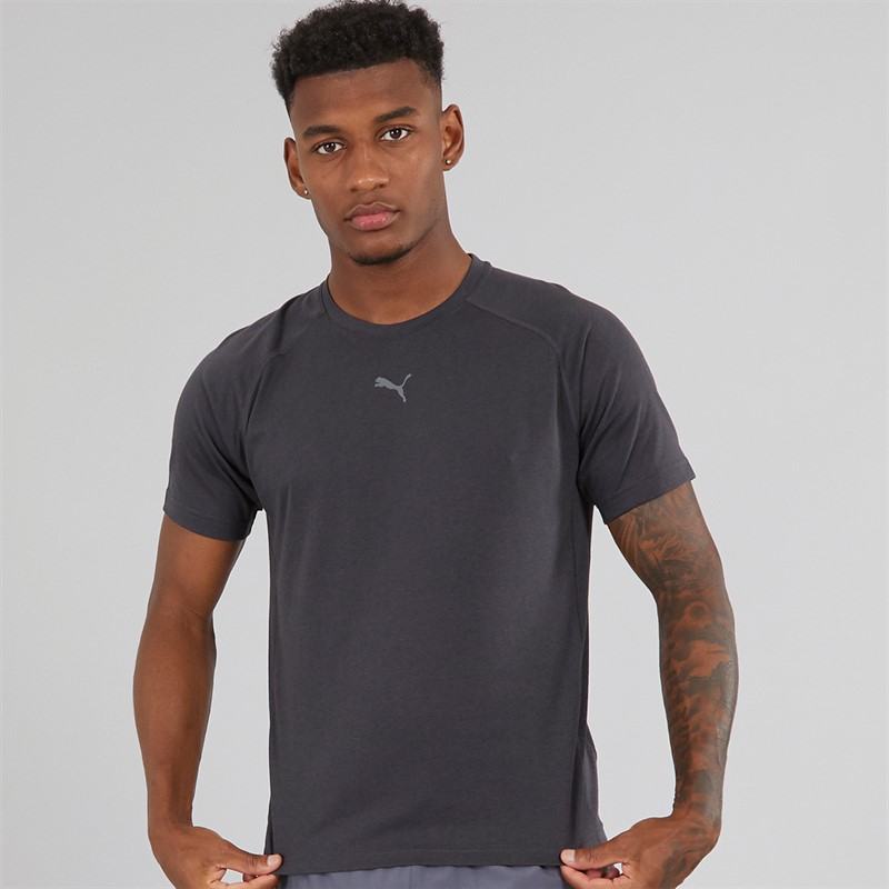 Puma Mens Running T-Shirt Flat Dark Gray - Size XL