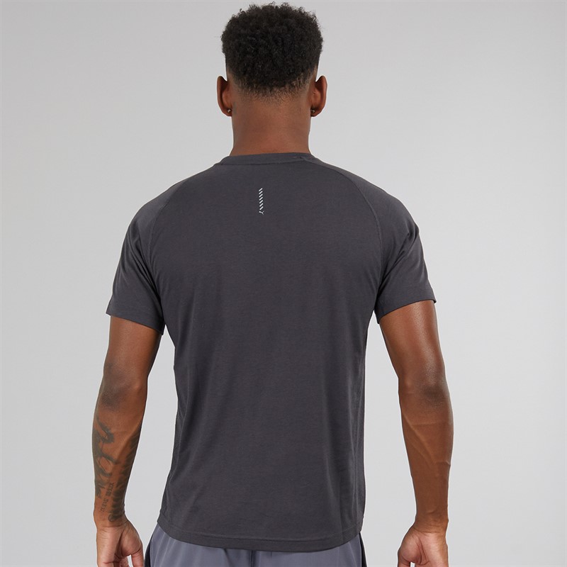 Puma Mens Running T-Shirt Flat Dark Gray