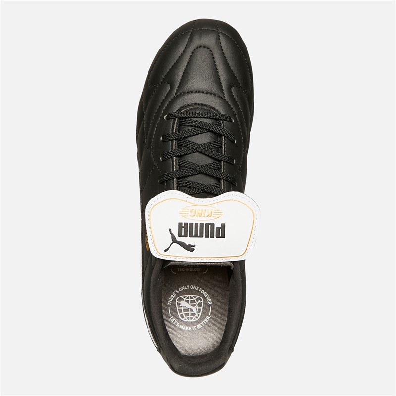 Puma Chaussures de Football Homme King Top FG/AG Terrain Ferme/Artificiel Noir/Blanc