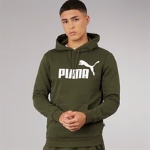 Puma Heren Essentials Groot Logo Hoodie Forest Night