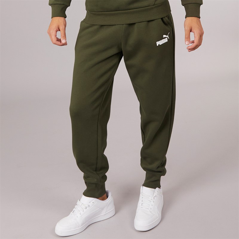 Puma Herren Essentials Logo Jogginghose Wald Nacht