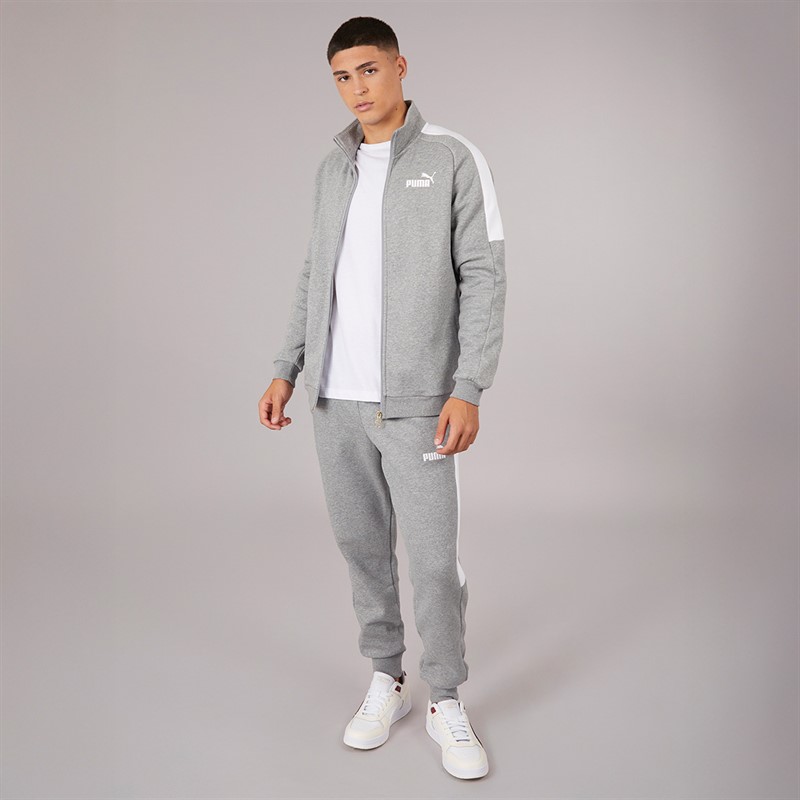 Puma Herre Essentials Træningsdragt Medium Gråmeleret