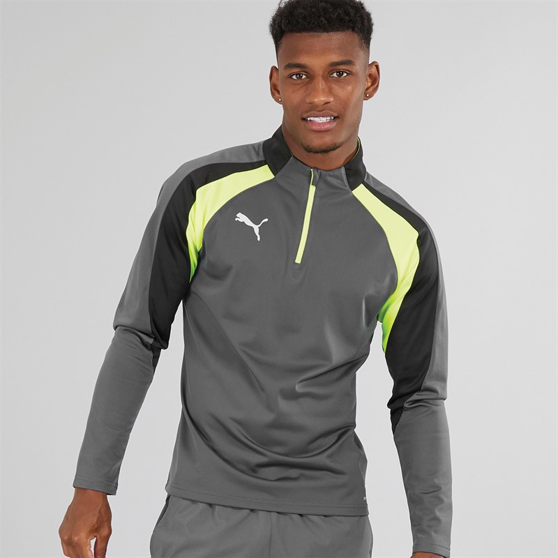Puma Mens Individualliga 1/4 Zip Top Galactic Gray - Size M