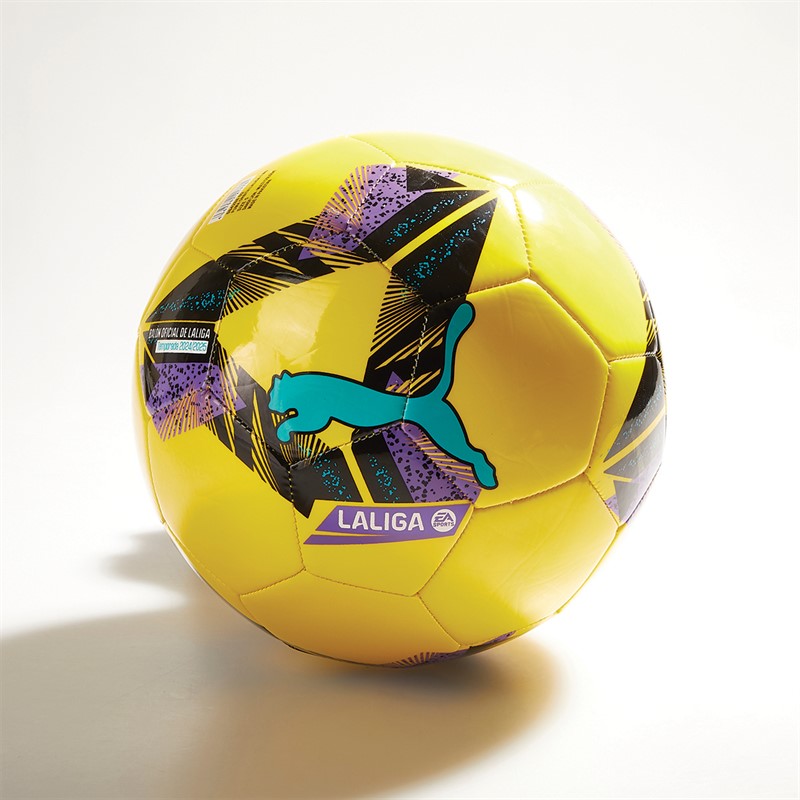 Puma Orbita LaLiga 1 Machine Stitched Training Football Fluorescent Yellow - Size 5