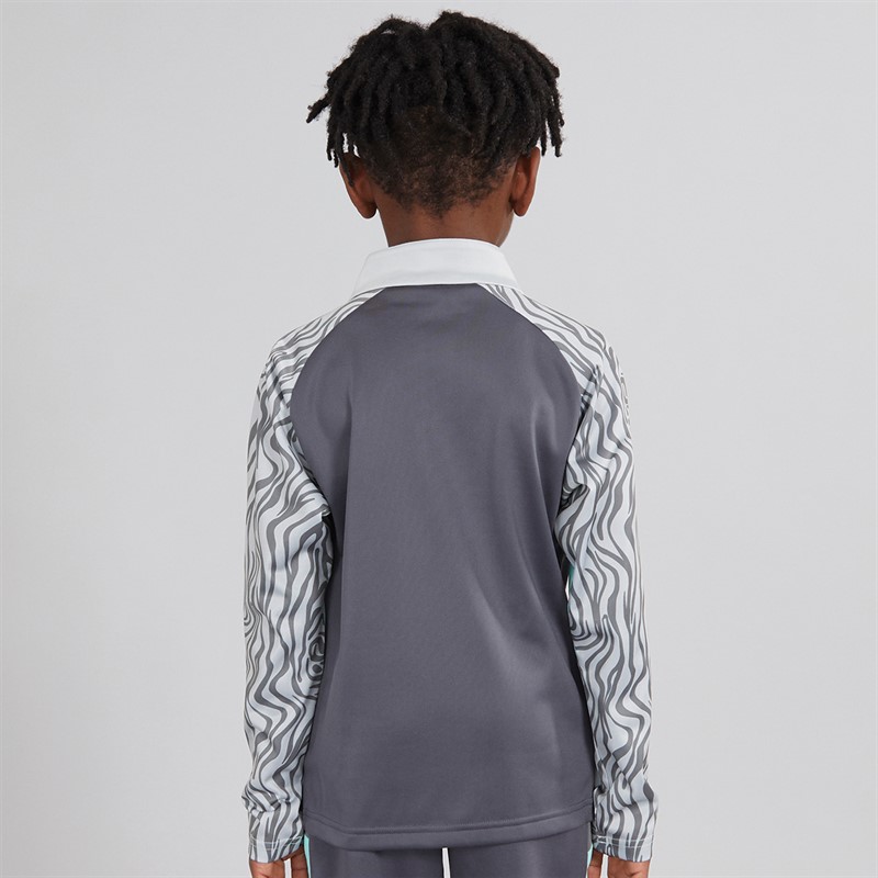 Puma Junior Boys Neymar JR Creativity 1/4 Zip Top Galactic Gray