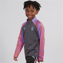 Puma Junior Boys Neymar JR Creativity 1/4 Zip Top Dark Coal