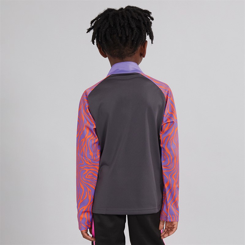 Puma Junior Boys Neymar JR Creativity 1/4 Zip Top Dark Coal