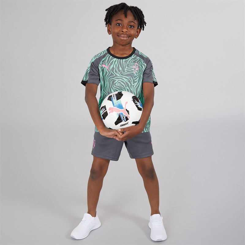 Puma Junior Boys Neymar JR Creativity Training Shorts Galactic Gray