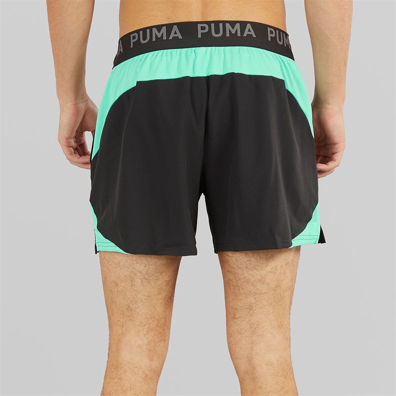 Puma Mens dryCELL Ultrabreathe 5 Inch Training Shorts Black/Blue