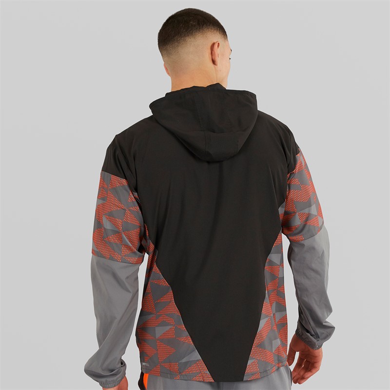 Puma Mens dryCELL Speed Lightweight Woven Running Jacket Black/Grey/Red