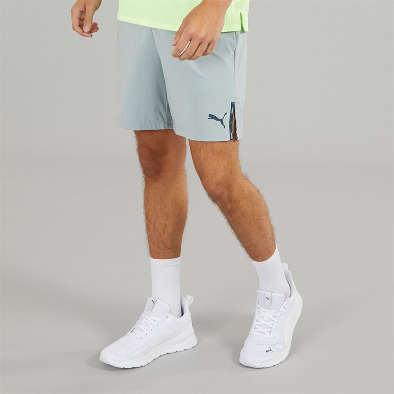 Puma Mens Woven 7 Inch Shorts Grey