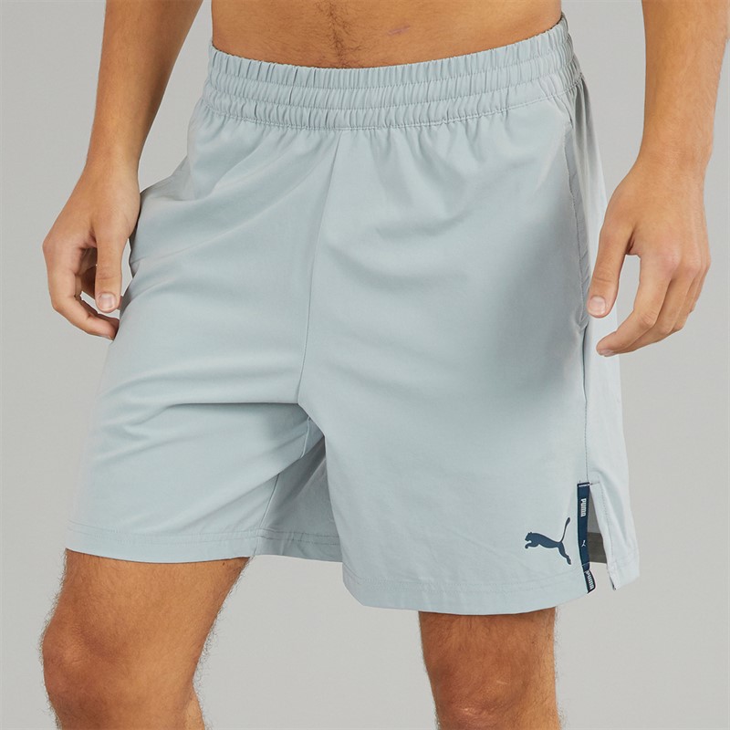 Puma Mens Woven 7 Inch Shorts Grey
