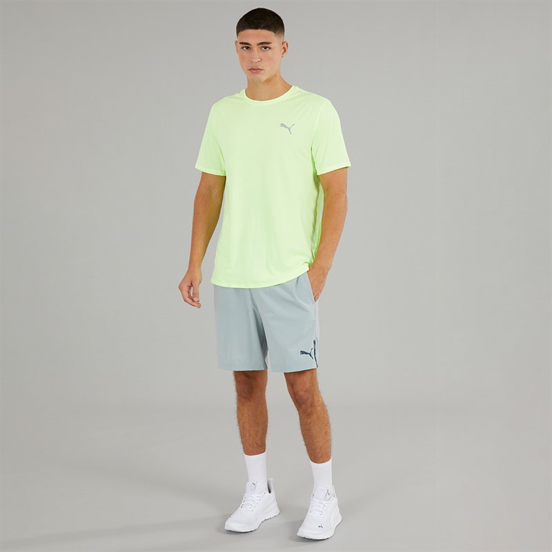 Puma Mens Woven 7 Inch Shorts Grey