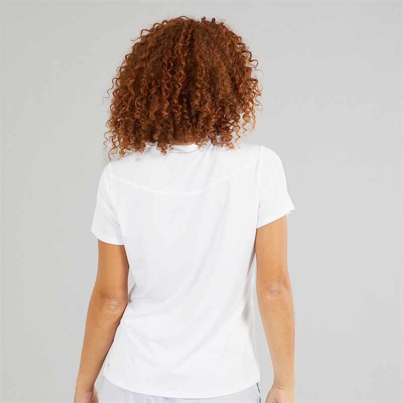 Puma Womens dryCELL Graphic Mesh Top Puma White