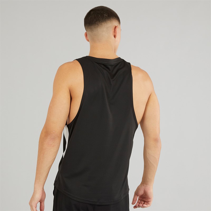 Puma Mens Cross The Line dryCELL Running Vest 3.0 Puma Black/White