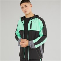 Puma Mens Train All Day dryCELL Woven Full Zip Jacket Black/Blue Grey