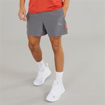 Puma Mens dryCELL Ultrabreathe 5 Inch Training Shorts Grey/Red