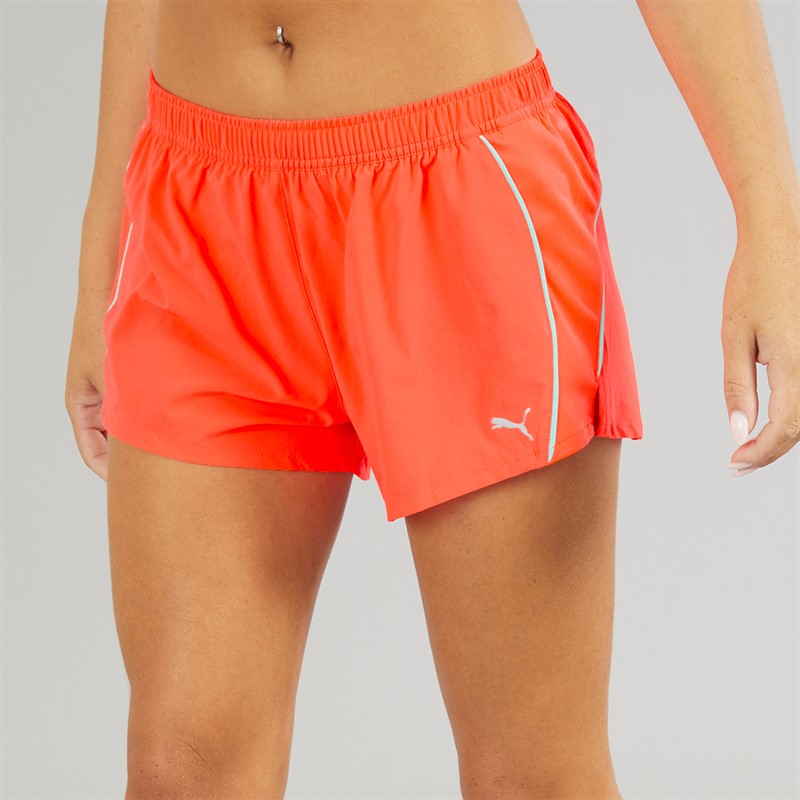 Puma Womens Velocity dryCELL 3 Inch Shorts Glowing Red