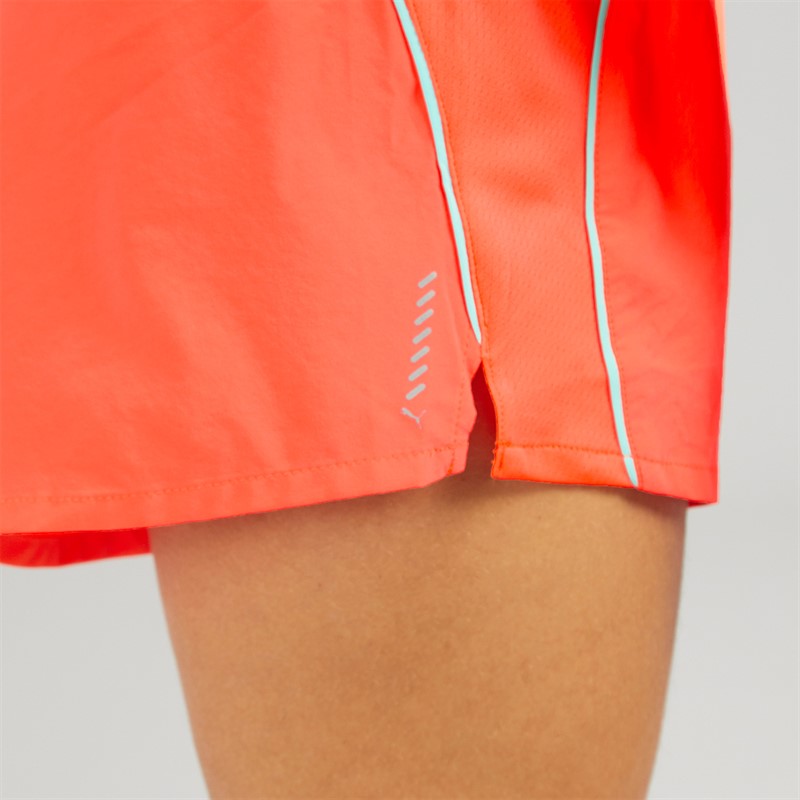 Puma Womens Velocity dryCELL 3 Inch Shorts Glowing Red