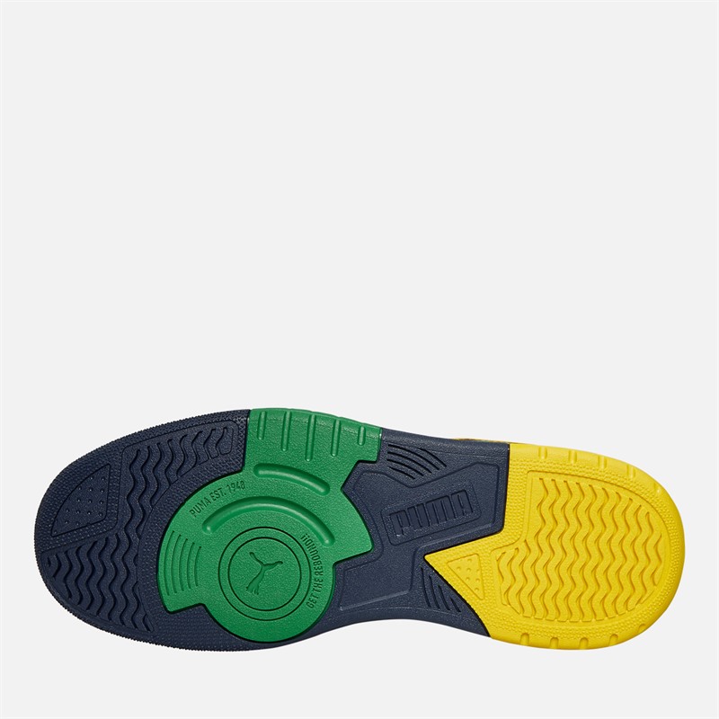 Puma Rebound Retro Trainers Navy/Green/White