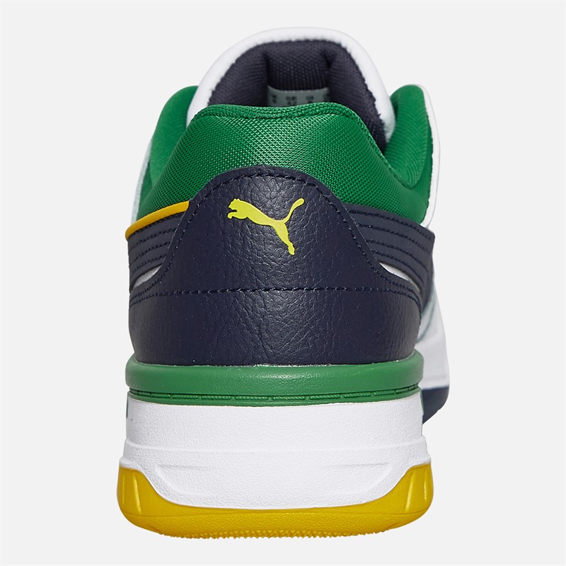 Puma Rebound Retro Trainers Navy/Green/White