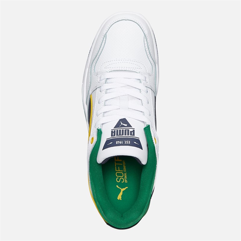 Puma Rebound Retro Trainers Navy/Green/White