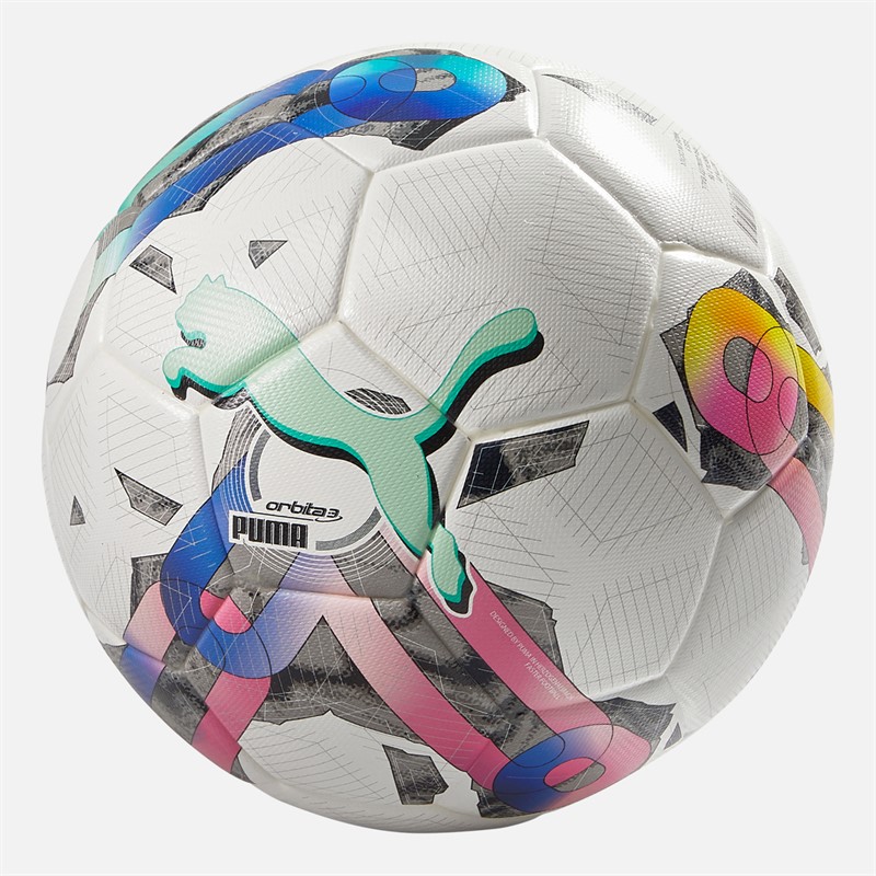 Puma Orbita 3 TB Match Football (FIFA Quality Certified) White/Multi - Size 5