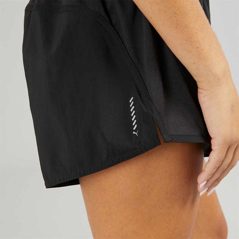 Puma Womens Run Favorite dryCELL 3 Inch Running Shorts Puma Black