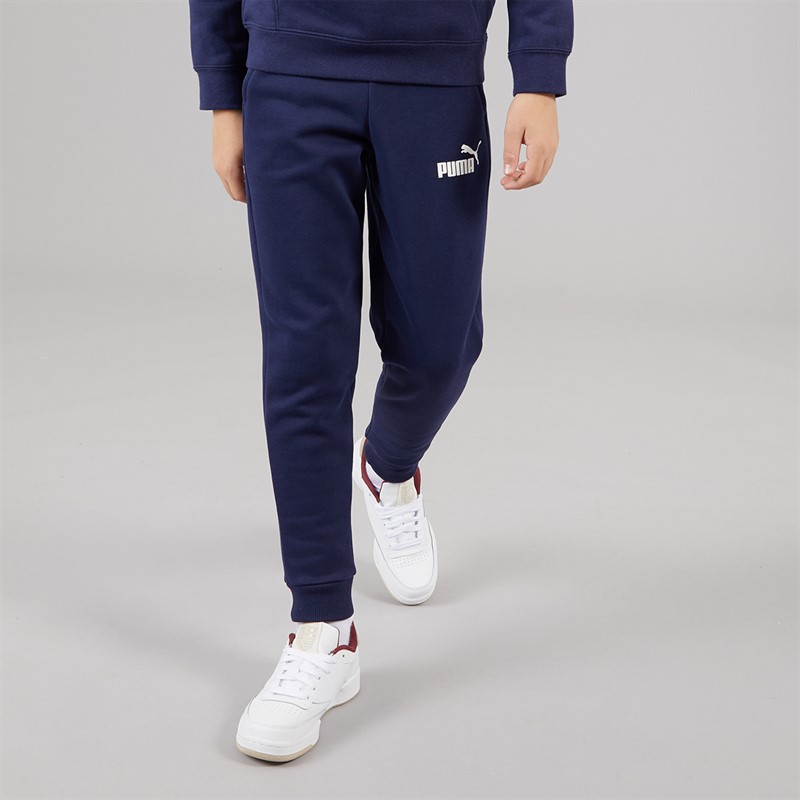 Puma Junior Boys Essentials Logo Sweat Pants Peacoat