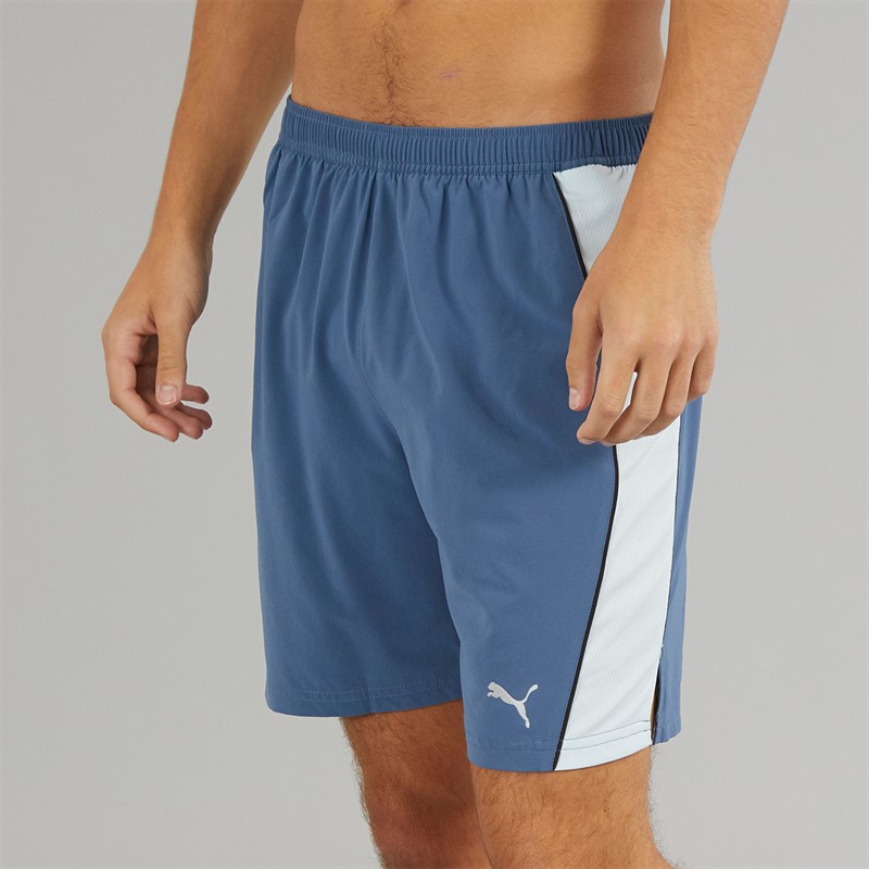 Puma Mens Velocity dryCELL 7 Inch Running Shorts Dark Indigo