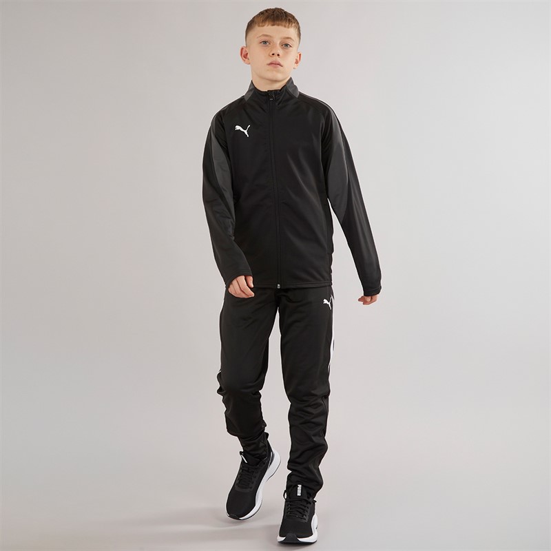 Puma Junior Boys Individualliga Tracksuit Puma Black