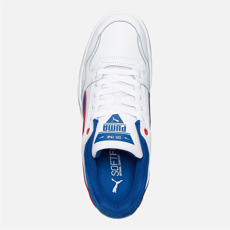 Puma Rebound Retro Trainers White/Red/Blue