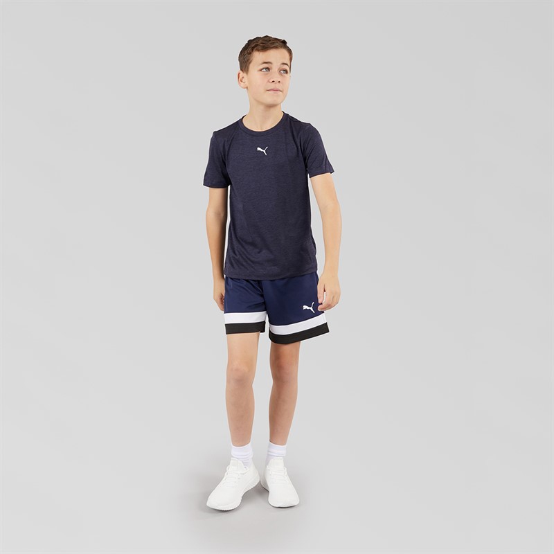 Puma Junior Boys individualRISE Shorts Puma Navy