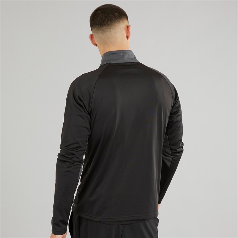 Puma Mens IndividualLIGA 1/4 Zip Top Puma Black