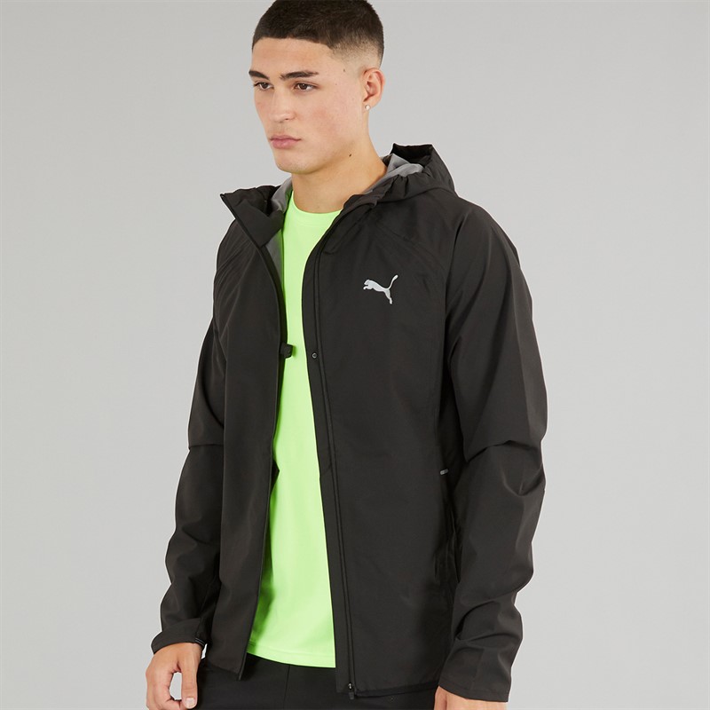 Puma Mens Ultraweave Raincell Water-Repellent Running Jacket Puma Black