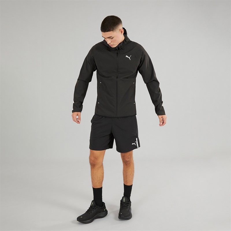 Puma Mens Ultraweave Raincell Water-Repellent Running Jacket Puma Black