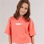 Puma Junior Girls Logo T-Shirt Pink