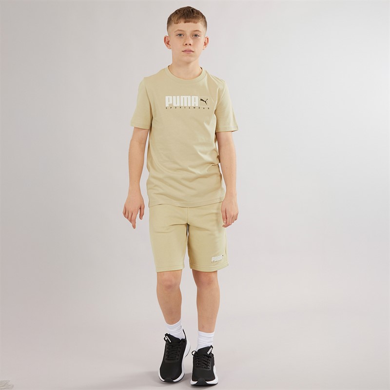 Puma Junge Grafik Shorts Putty
