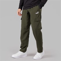 Puma Mens Essentials No.1 Logo Woven Cargo Pants Dark Olive