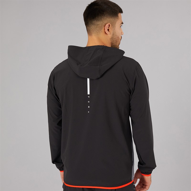 Puma Mens Flex Stretch dryCELL Woven Training Jacket Black/Grey