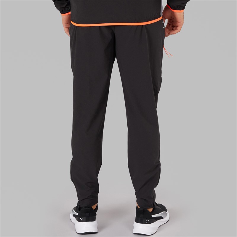 Puma Mens Flex Stretch Drycell Woven Training Pants Black/Grey