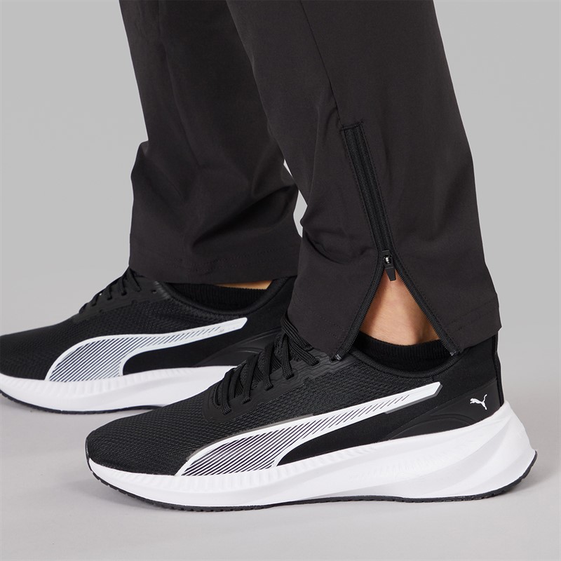Puma Mens Flex Stretch Drycell Woven Training Pants Black/Grey